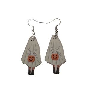 🟢Handmade Ghost Earrings